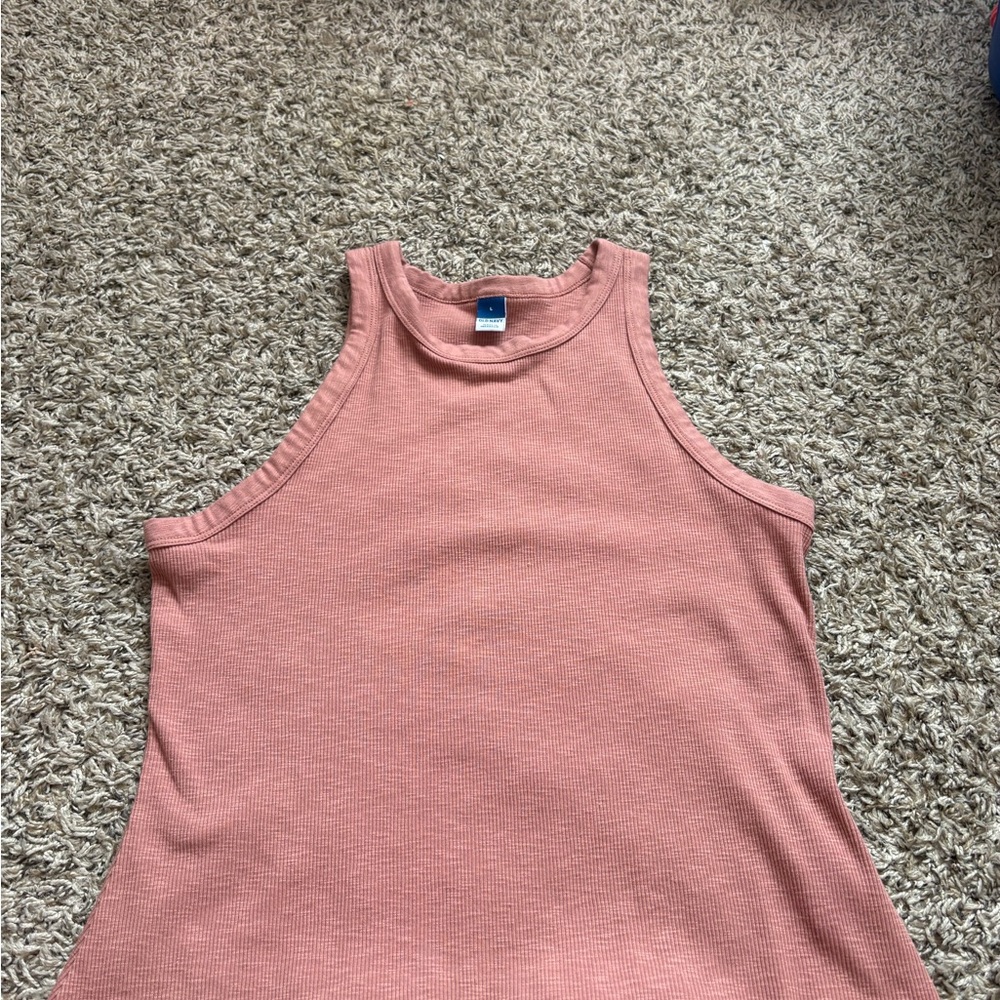 Old Navy Women's Ribbed Tank Top - Dusty Rose